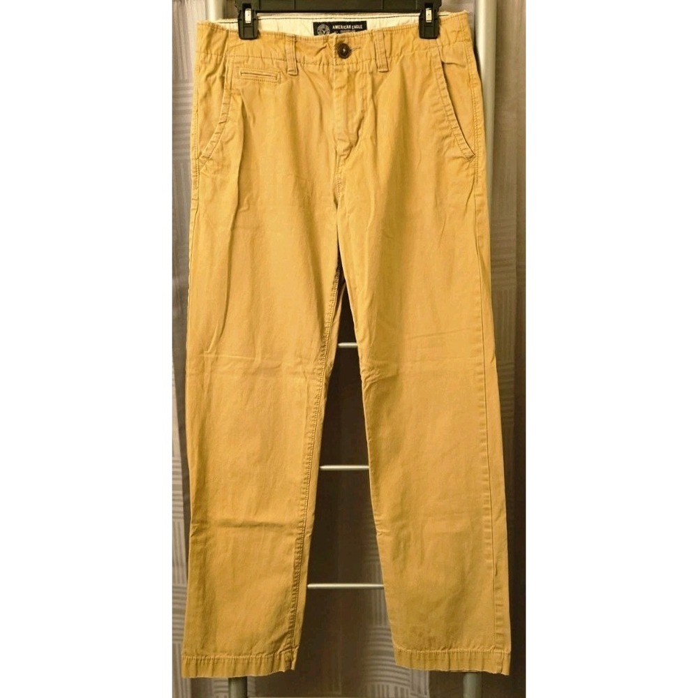 American Eagle Pants Mens 29x32 (Fits 29x30) Relaxed Straight Khaki Trousers